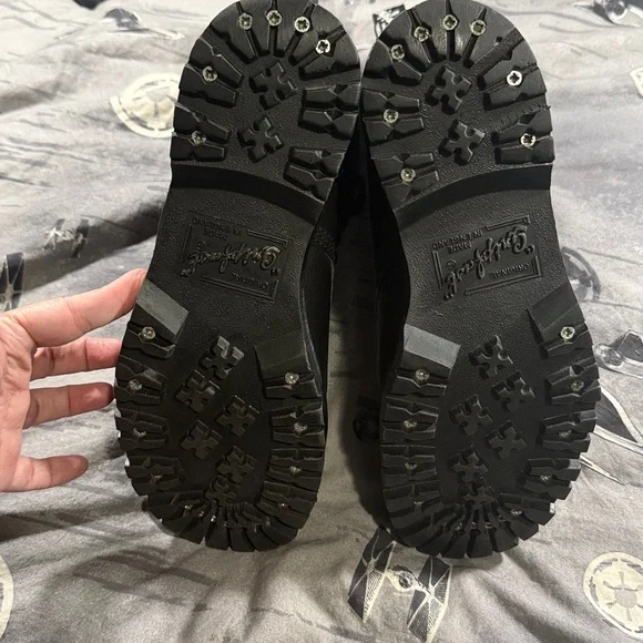 GRIPFAST 10 EYE STEEL TOE MADE IN ENGLAND LEATHER BOOTS SZ UK 7 MENS 8 LADIES 9 - Picture 6 of 11